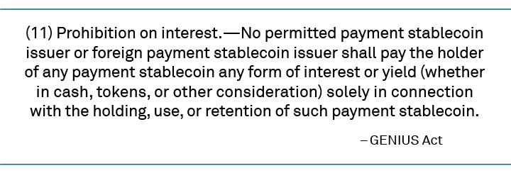 Prohibition on interest